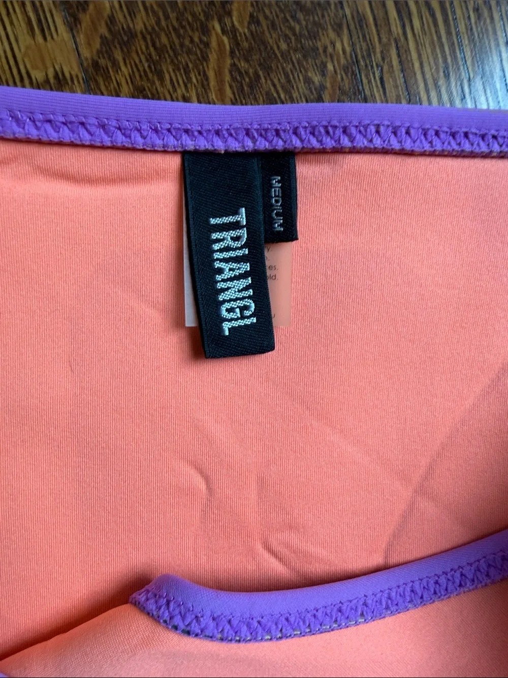 triangl swimwear Colorblock Triangle Bikini in Mint, Coral & Purple